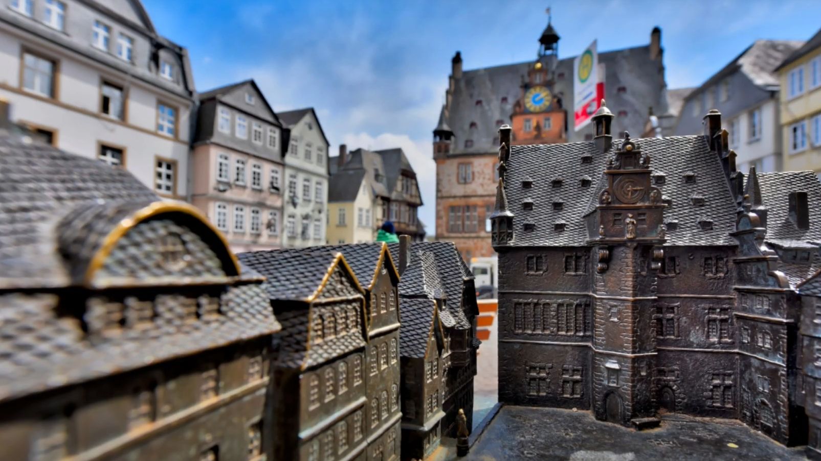 Miniaturmodell Marburger Altstadt